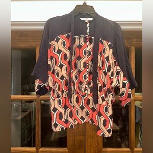 EUC‎ Trina Turk Size Small Geometric Patterned Kimono Top
